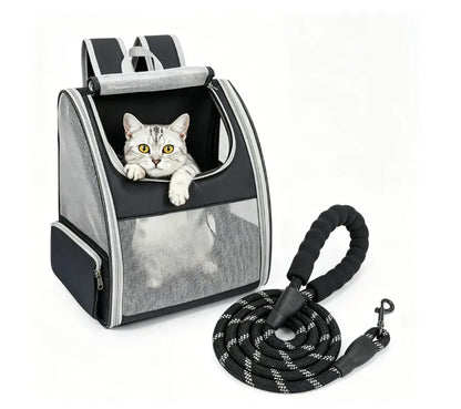 Ultimate Cat & Small Dog Carrier Backpack - Lightweight, Foldable Design with Breathable Mesh Windows for Safe Travel, Hiking & Outdoor Adventures