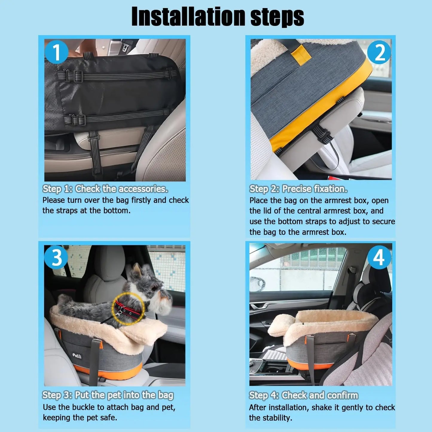 Transform Your Car Rides with the Ultimate Pet Safety Seat Bag for Cats and Dogs - Comfort & Convenience Combined!