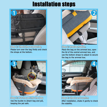 Transform Your Car Rides with the Ultimate Pet Safety Seat Bag for Cats and Dogs - Comfort & Convenience Combined!