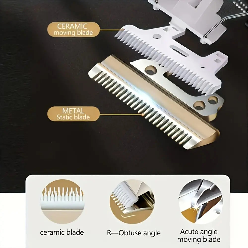 Professional Pet Electric Hair Clipper for Effortless Grooming of Cats and Dogs - Precision Blades for a Smooth Trim