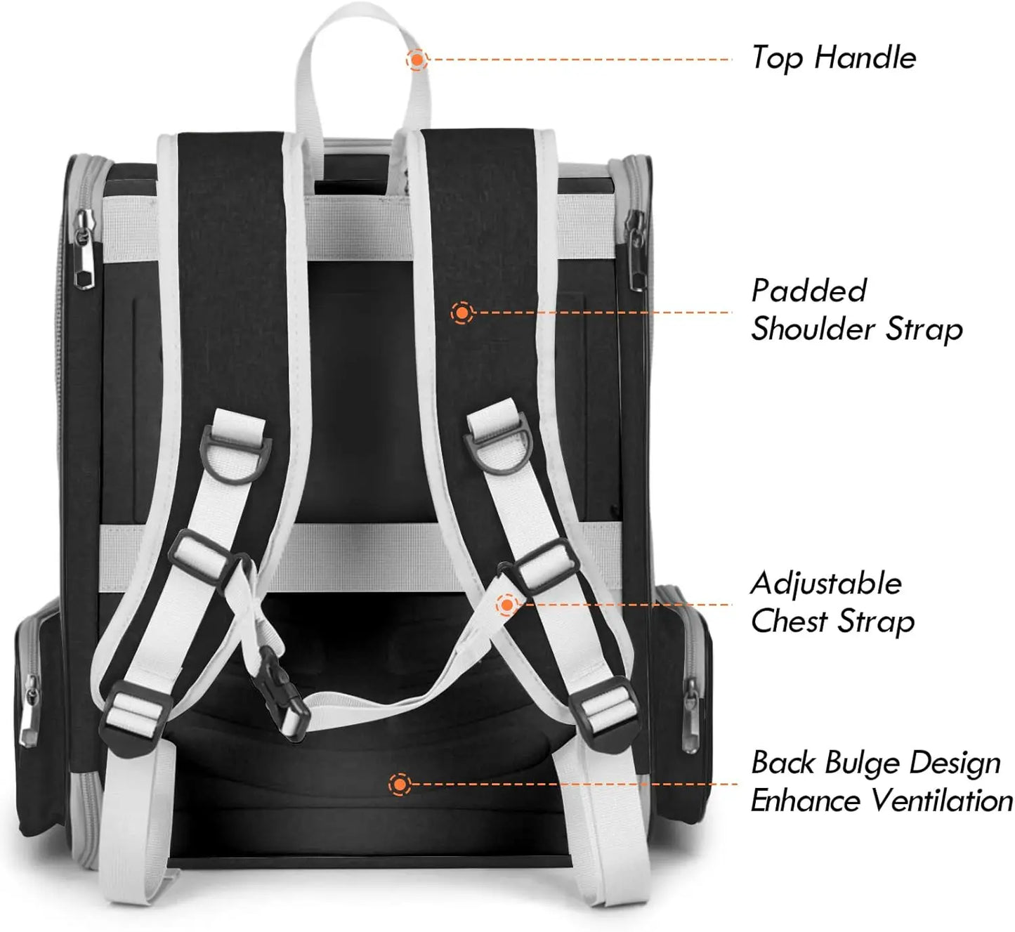 Ultimate Cat & Small Dog Carrier Backpack - Lightweight, Foldable Design with Breathable Mesh Windows for Safe Travel, Hiking & Outdoor Adventures