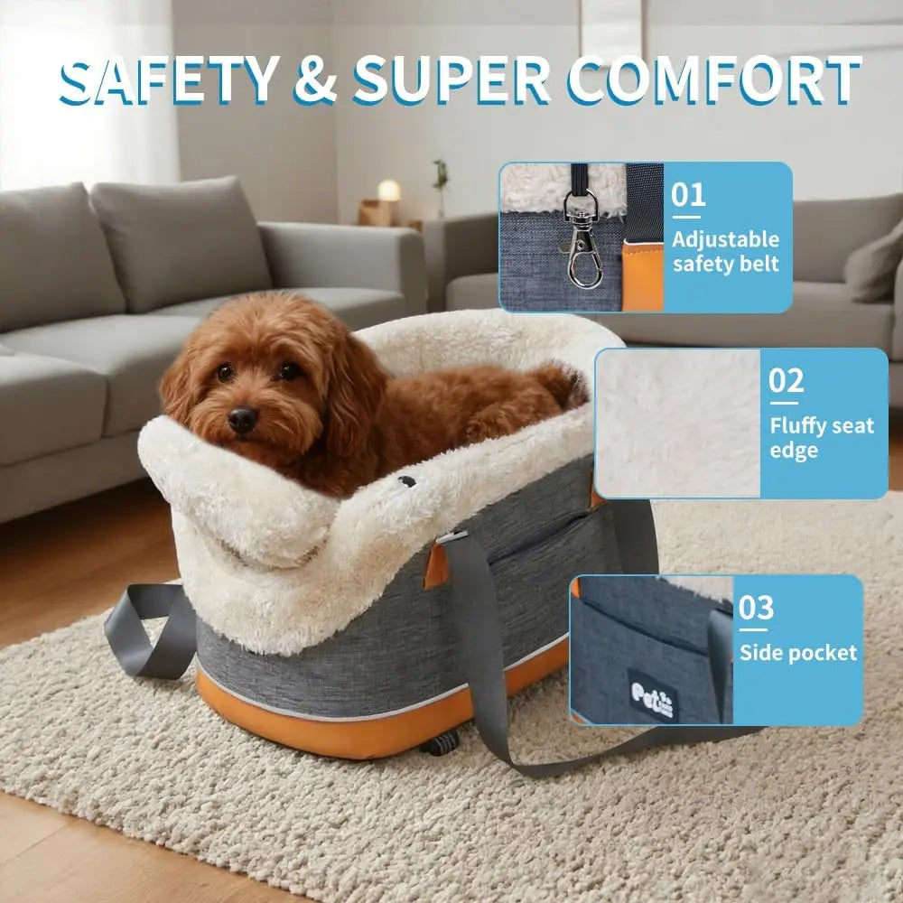 Transform Your Car Rides with the Ultimate Pet Safety Seat Bag for Cats and Dogs - Comfort & Convenience Combined!