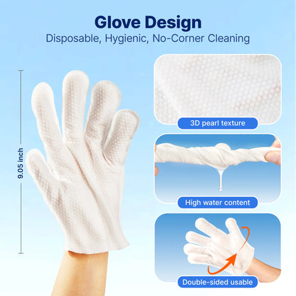 Pawfirst 12-Pack Hypoallergenic Pet Cleaning Gloves – Gentle No Rinse Grooming Wipes for Effortless Paw, Face, Ear, and Body Care