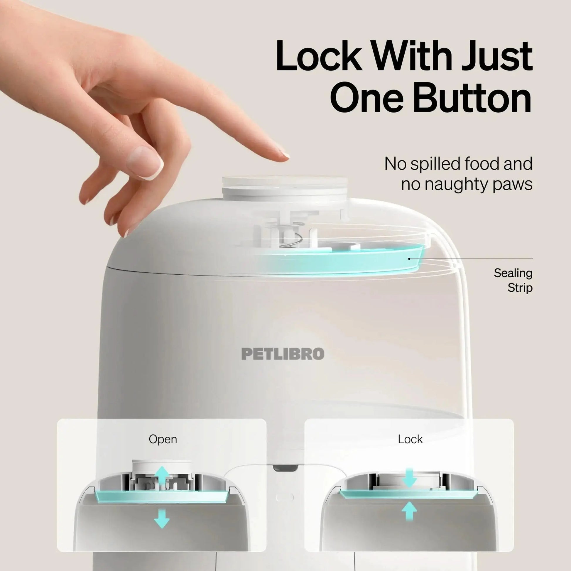 Revolutionize Your Pet's Mealtime with the 2L Air Automatic Cat Feeder - Battery-Operated Convenience with 180 Days of Wireless Feeding!