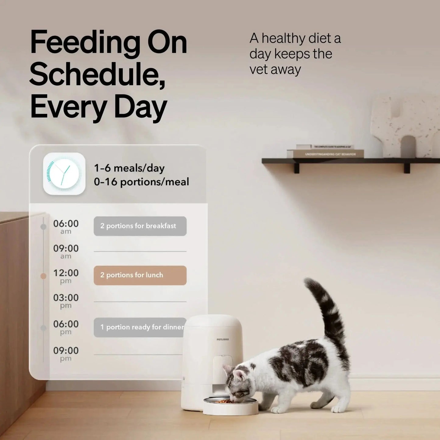 Revolutionize Your Pet's Mealtime with the 2L Air Automatic Cat Feeder - Battery-Operated Convenience with 180 Days of Wireless Feeding!