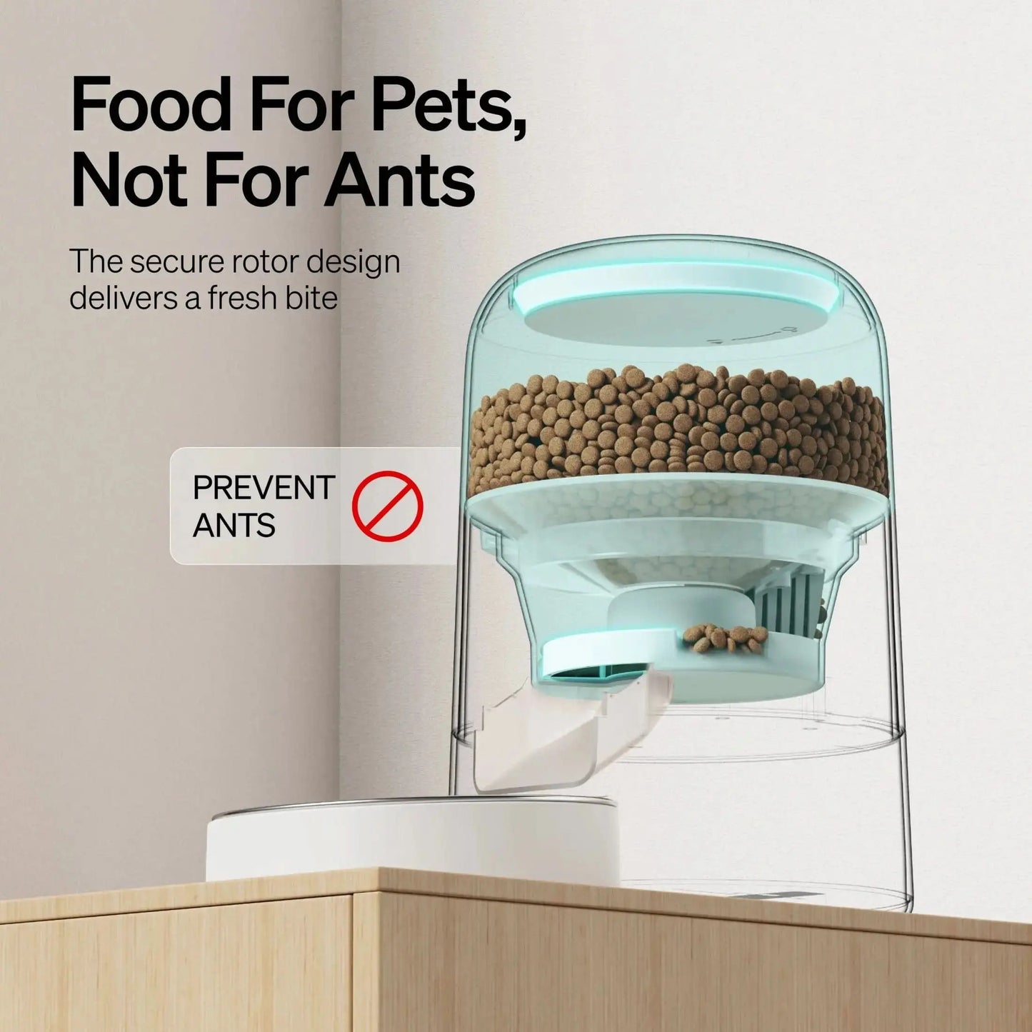 Revolutionize Your Pet's Mealtime with the 2L Air Automatic Cat Feeder - Battery-Operated Convenience with 180 Days of Wireless Feeding!