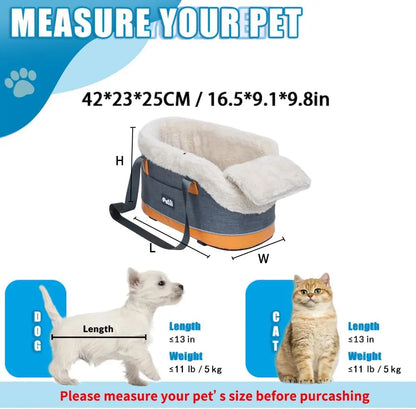 Transform Your Car Rides with the Ultimate Pet Safety Seat Bag for Cats and Dogs - Comfort & Convenience Combined!