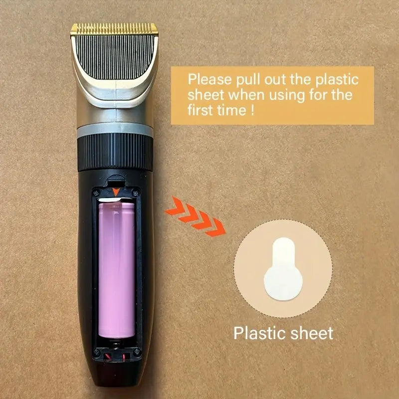 Professional Pet Electric Hair Clipper for Effortless Grooming of Cats and Dogs - Precision Blades for a Smooth Trim