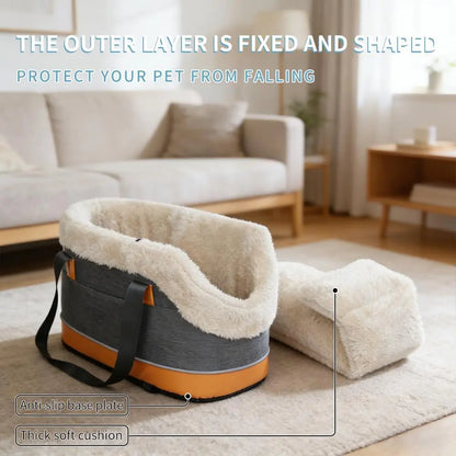 Transform Your Car Rides with the Ultimate Pet Safety Seat Bag for Cats and Dogs - Comfort & Convenience Combined!