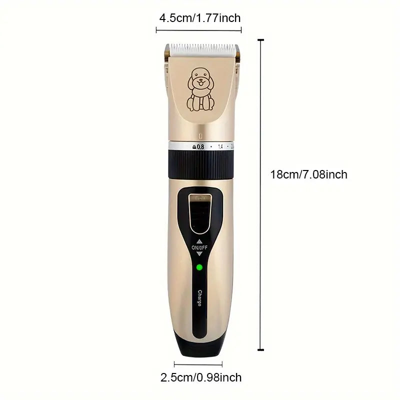 Professional Pet Electric Hair Clipper for Effortless Grooming of Cats and Dogs - Precision Blades for a Smooth Trim