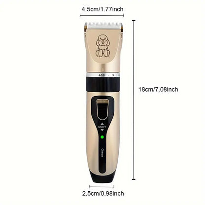 Professional Pet Electric Hair Clipper for Effortless Grooming of Cats and Dogs - Precision Blades for a Smooth Trim