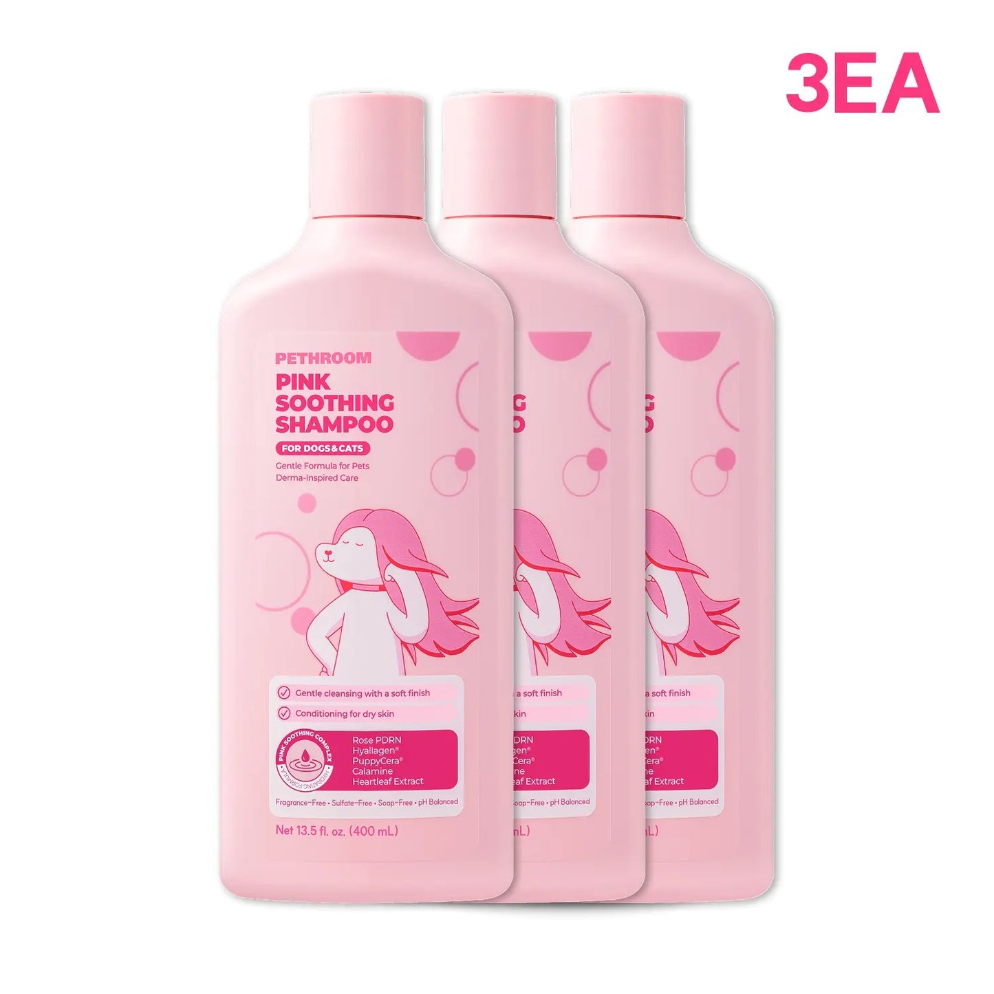 Soothing Pet Shampoo - 3 Bottles